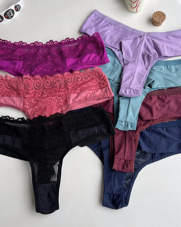 Sexy Lace Patchwork Comfortable Stretch Thong