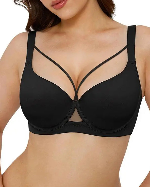 Women's Underwire Deep V Seamless Comfort Lifting Bra