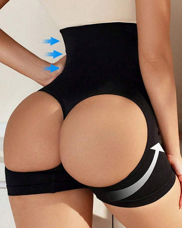 High Waist Hip-Enhancing Hip-Lifting Tummy-Tightening Seamless Large-Size Body-Shaping Pants